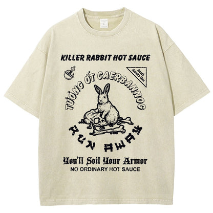 Killer Rabbit Hot Sauce Vintage Distressed T-shirt