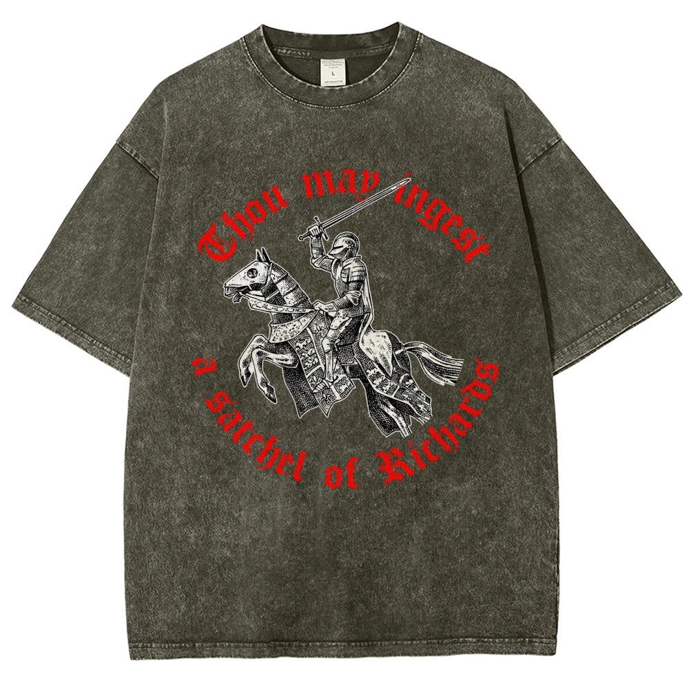 Thou may ingest a satchel of Richards Vintage Distressed T-shirt