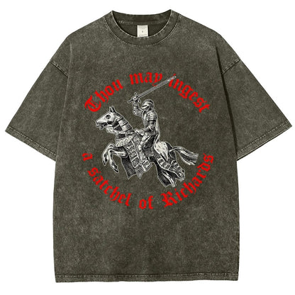Thou may ingest a satchel of Richards Vintage Distressed T-shirt