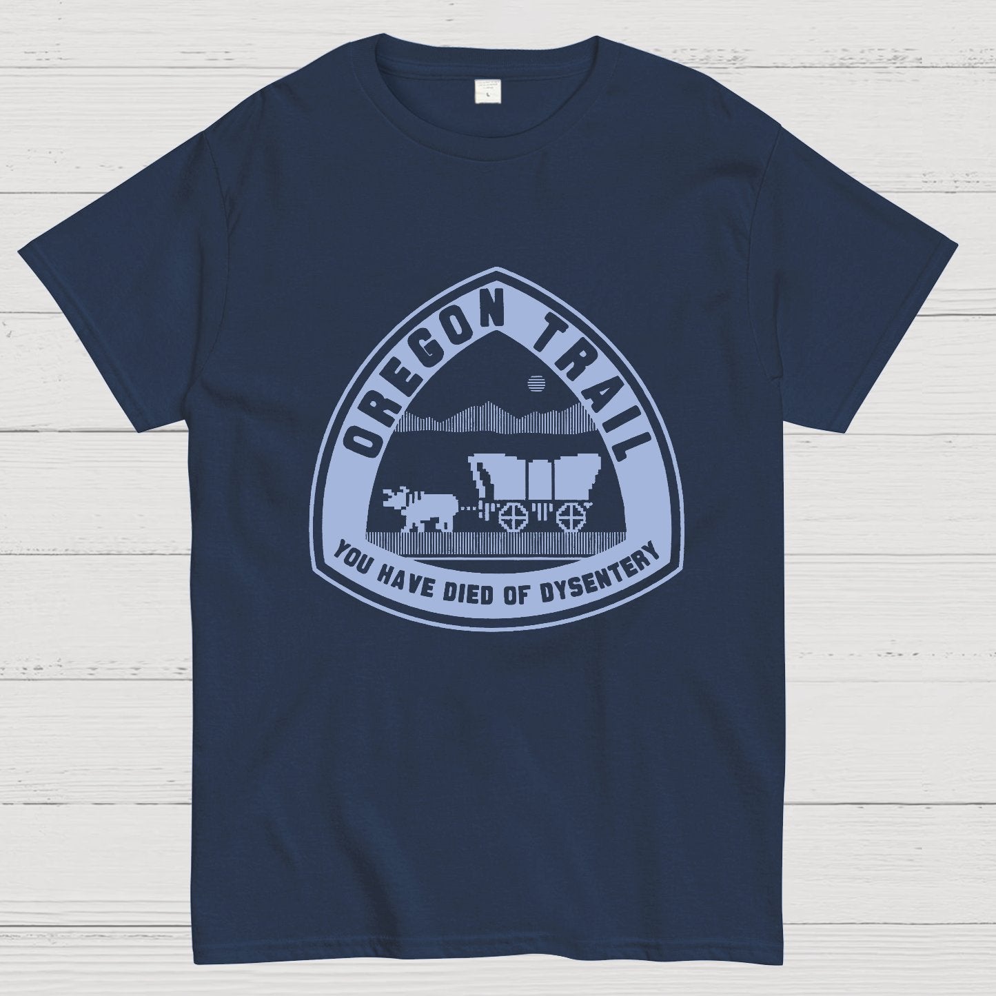 Oregon Trail T Shirt You Have Died of Dysentery Geeky T-Shirt