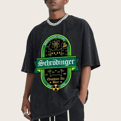Schrödinger's Cat Inside Vintage Distressed T-shirt