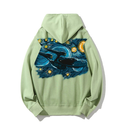 Printed Back Cotton Hoodie
