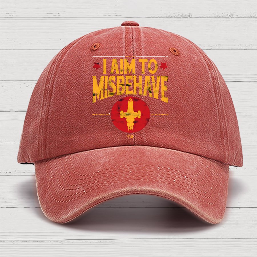 I Aim To Misbehave Cotton Hat