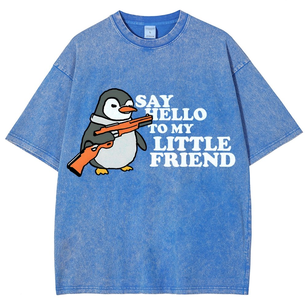 Say Hello To My Little Friend! Vintage Distressed T-shirt