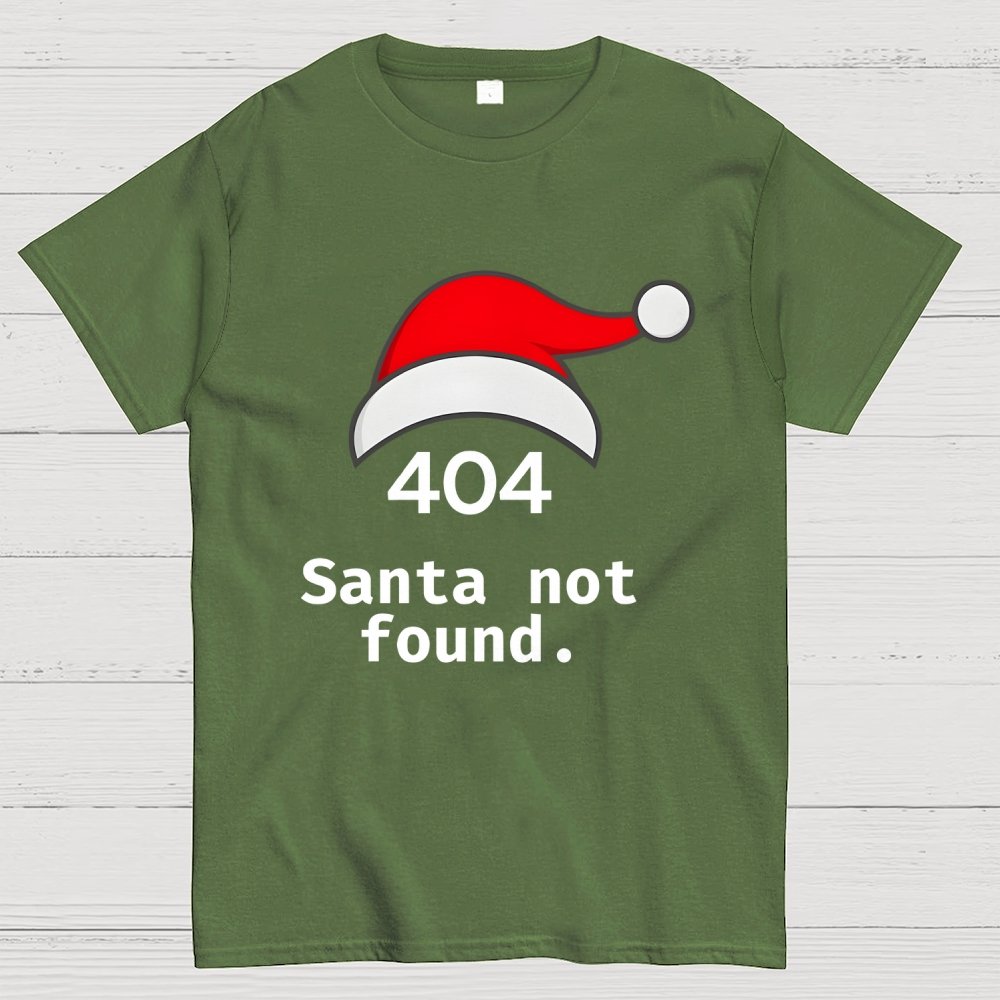 404 Santa Not Found computers joke Geek T-Shirt