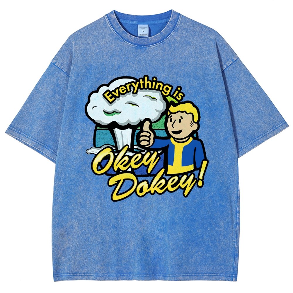 Everything Is Okey-Dokey Vintage Distressed T-shirt