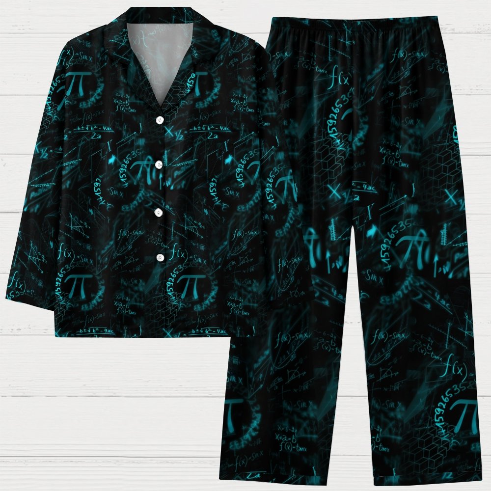 π Geek Long Sleeve Pajama Set
