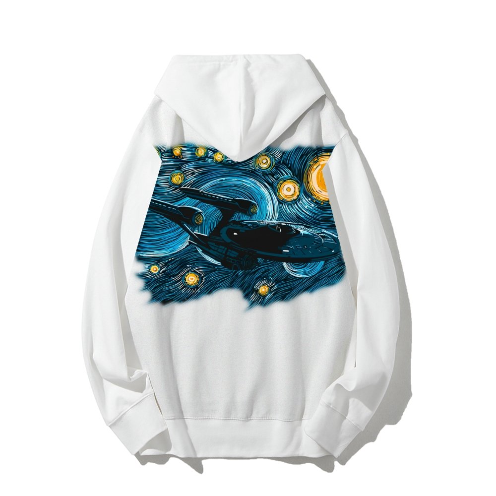 Printed Back Cotton Hoodie
