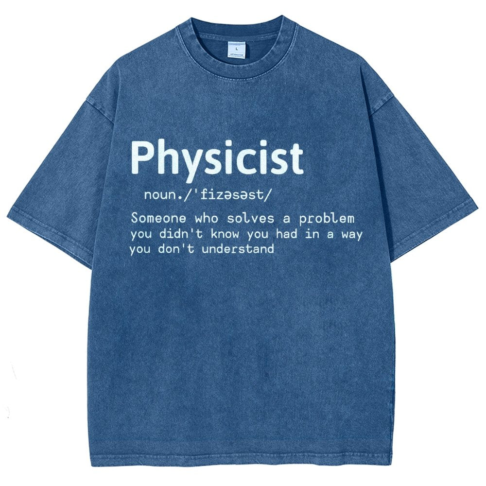 Physics Lover Vintage Distressed T-shirt