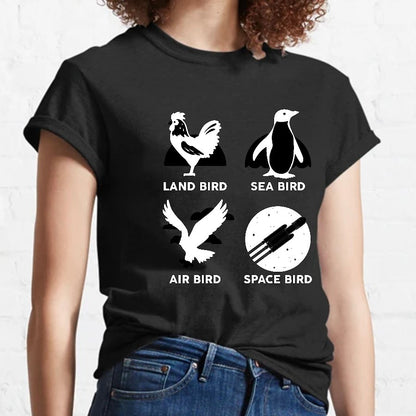Bird Types Funny Geeky T-Shirt
