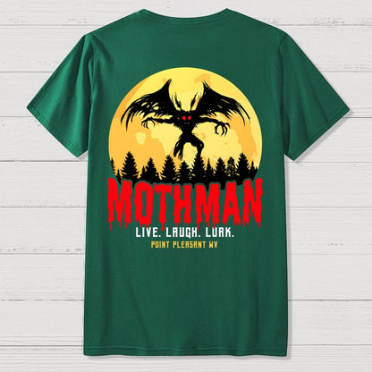 Mothman Cryptid Vintage Front And Back Printing Geek T-Shirt