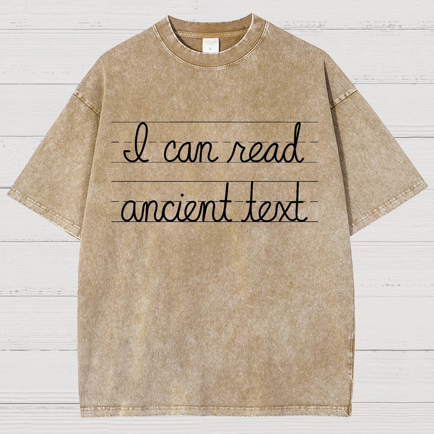 Ancient Text Vintage Distressed T-shirt