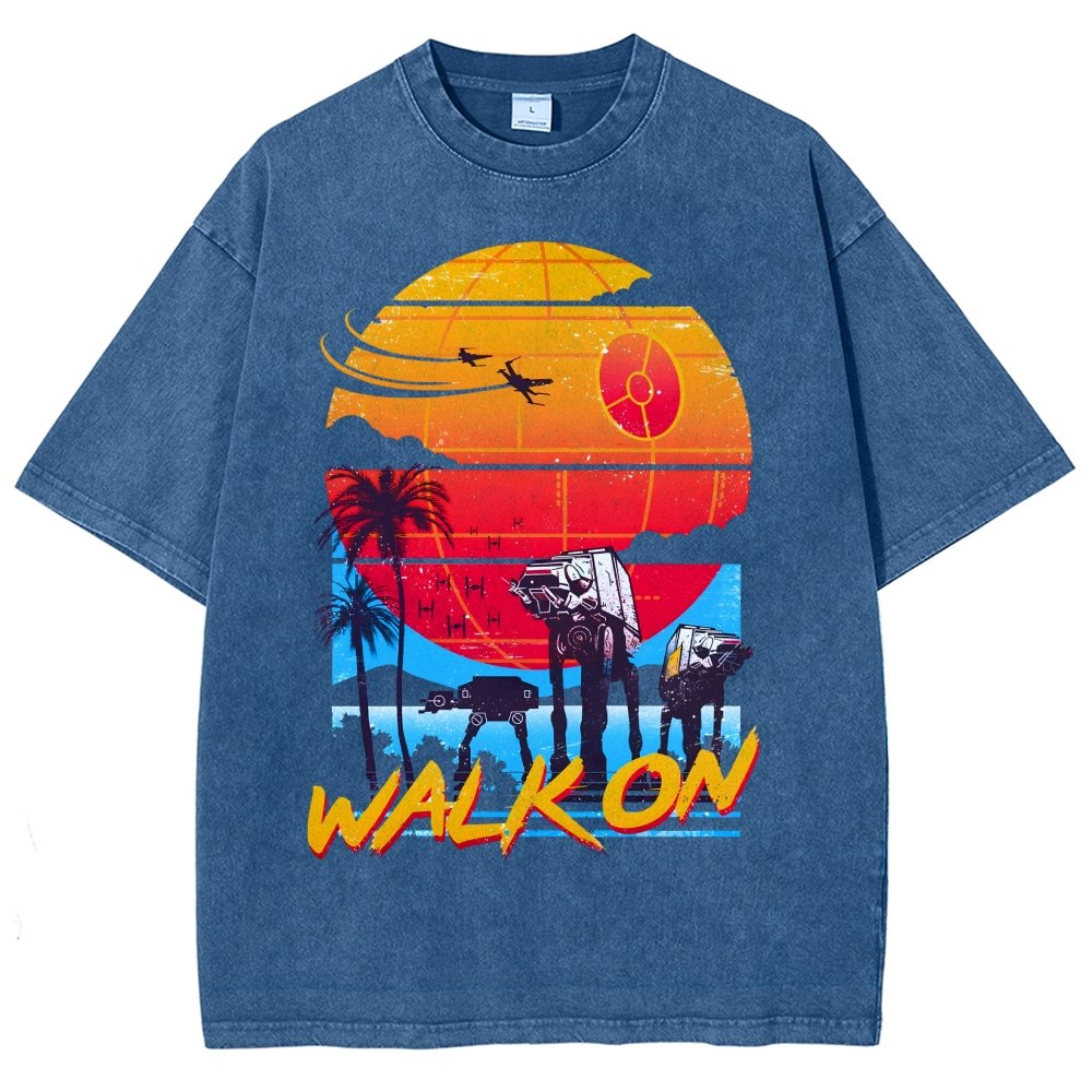 Walk On Vintage Distressed T-shirt