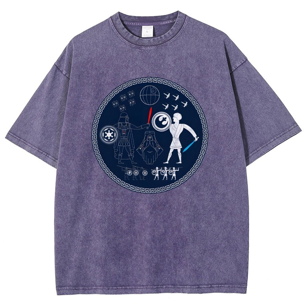 Greek Wars Vintage Distressed T-shirt