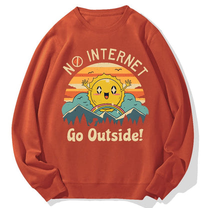 No Network Geek Cotton Sweatshirt