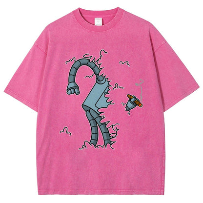 Bite My Shiny Metal Thing Vintage Distressed T-shirt