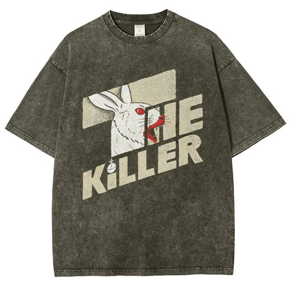 The Glowing Rabbit Vintage Distressed T-shirt