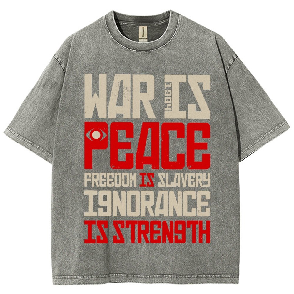 War is Peace  Vintage Distressed T-shirt