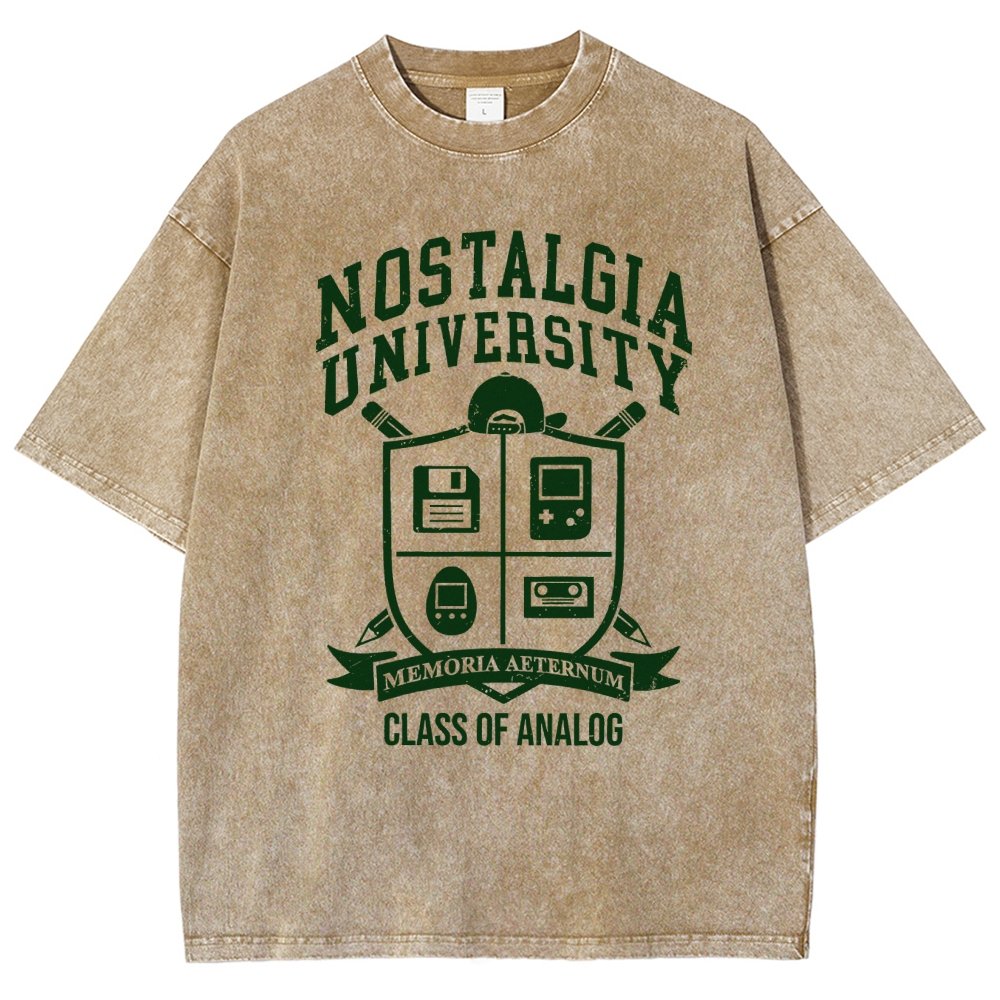Nostalgia University Vintage Distressed T-shirt