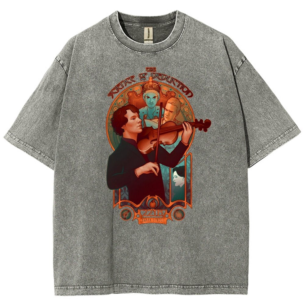 The Science of Deduction Vintage Distressed T-shirt