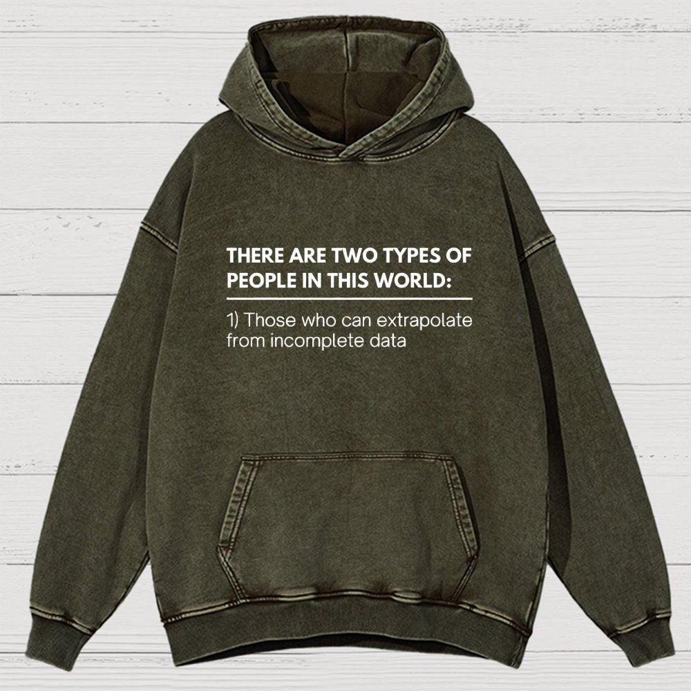 Incomplete Data  Extrapolate Vintage Distressed Hoodie