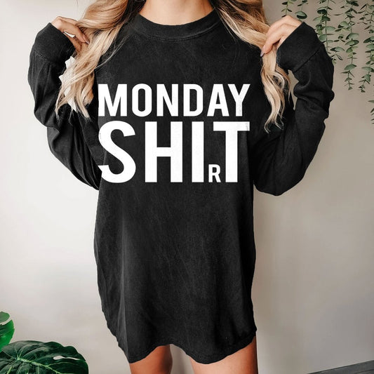 MONDAY SHIrT Washed Long Sleeve Tee