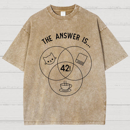 42 Cats Vintage Distressed T-shirt