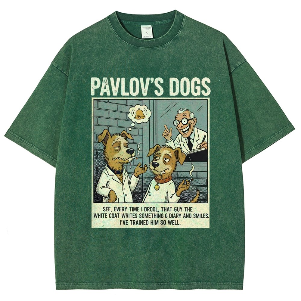 Pavlov's Dogs Art Print Vintage Distressed T-shirt