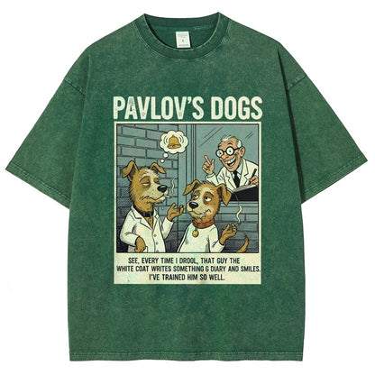 Pavlov's Dogs Art Print Vintage Distressed T-shirt