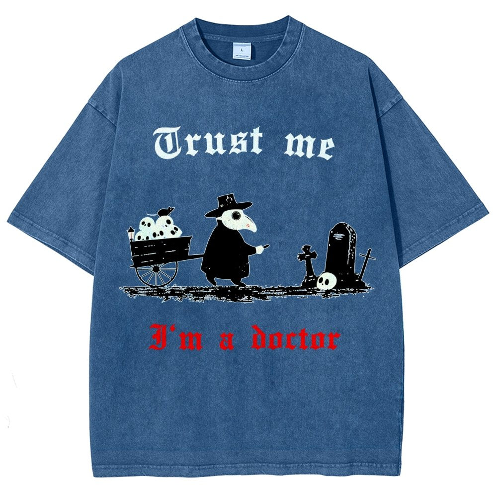 Trust Me I'm A Doctor Vintage Distressed T-shirt