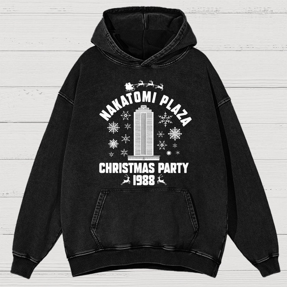 Holiday Christmas Party Vintage Distressed Hoodie