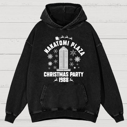Holiday Christmas Party Vintage Distressed Hoodie
