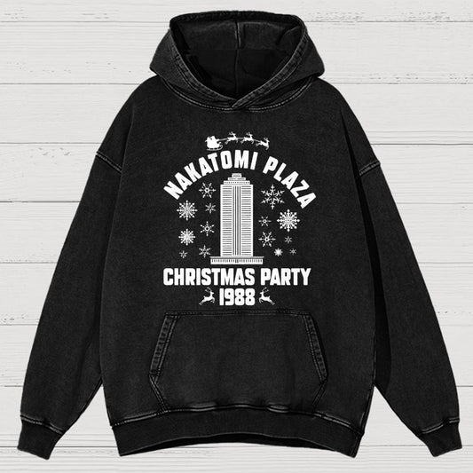 Holiday Christmas Party Vintage Distressed Hoodie