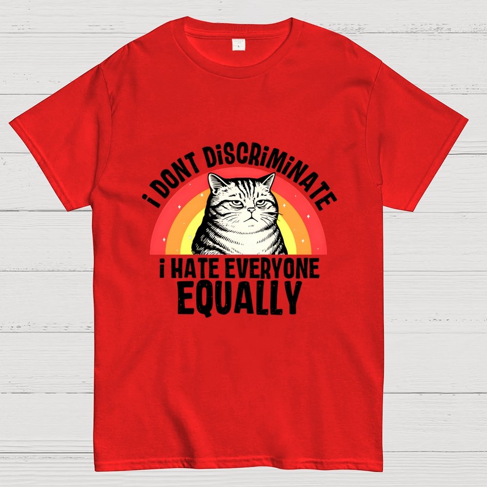 I Hate Everyone Equally Geek T-Shirt