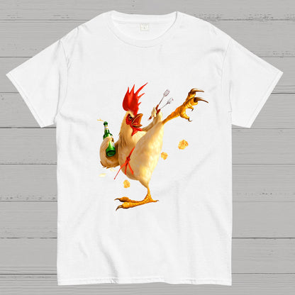 Fighting Chickens Funny Geek T-Shirt