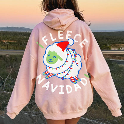 iFleece Navidad! Printed Back Cotton Hoodie