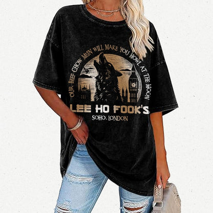 Werewolves of London - Howl at the Moon Vintage Distressed T-shirt