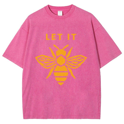 Let It Bee Vintage Distressed T-shirt