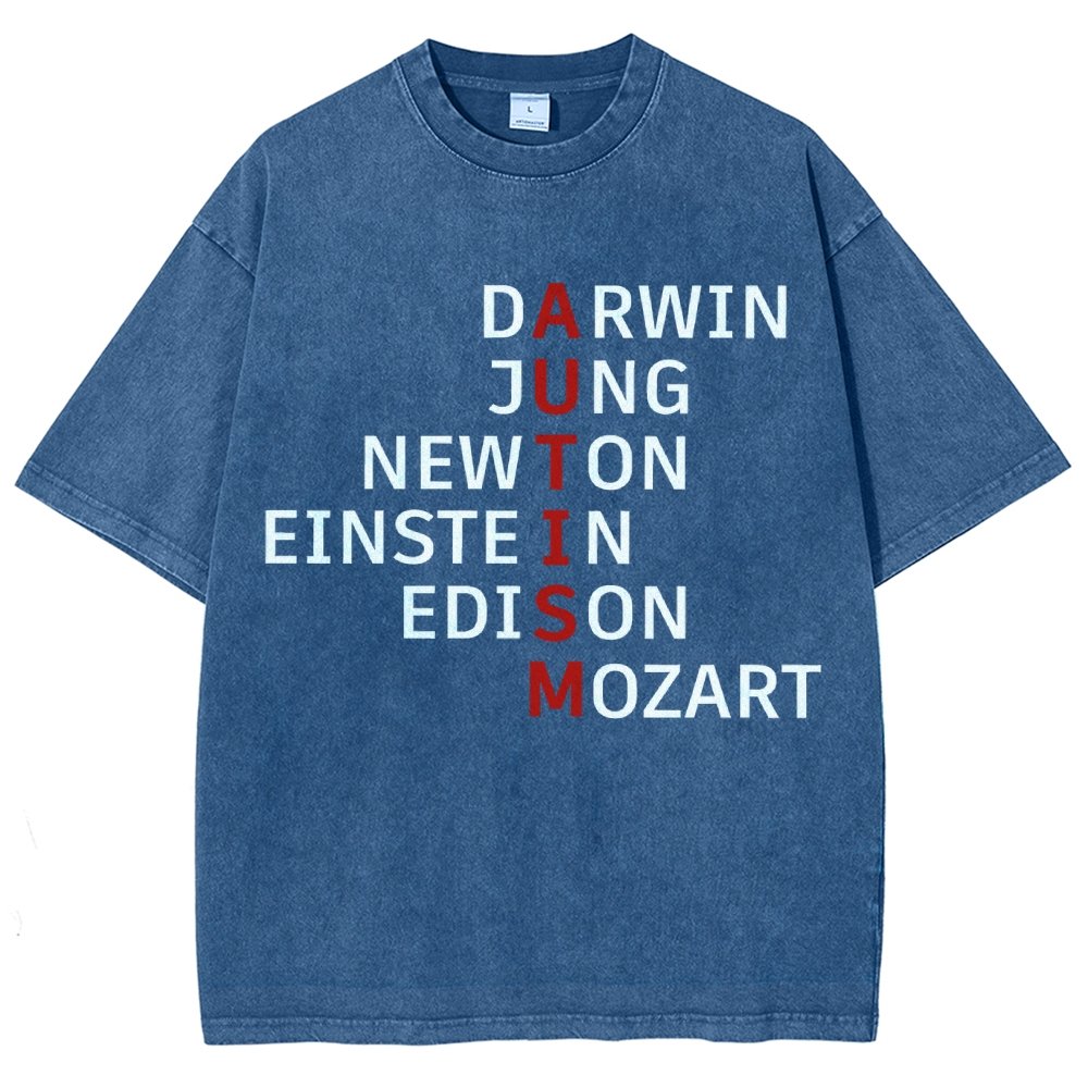 Autism and genius: different ways of thinking Vintage Distressed T-shirt