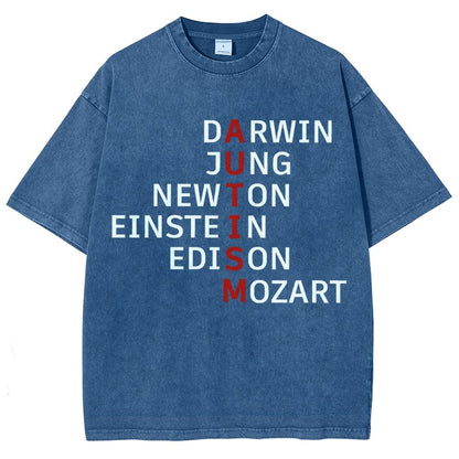 Autism and genius: different ways of thinking Vintage Distressed T-shirt