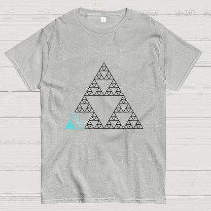 The Minimalist Aesthetic Sierpinski Triangle Art Print Geek T-Shirt