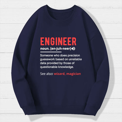 Engineer Definition Geek Cotton Sweatshirt