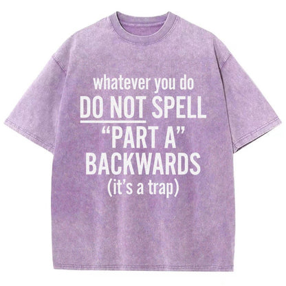 Part A Backwards Vintage Distressed T-shirt