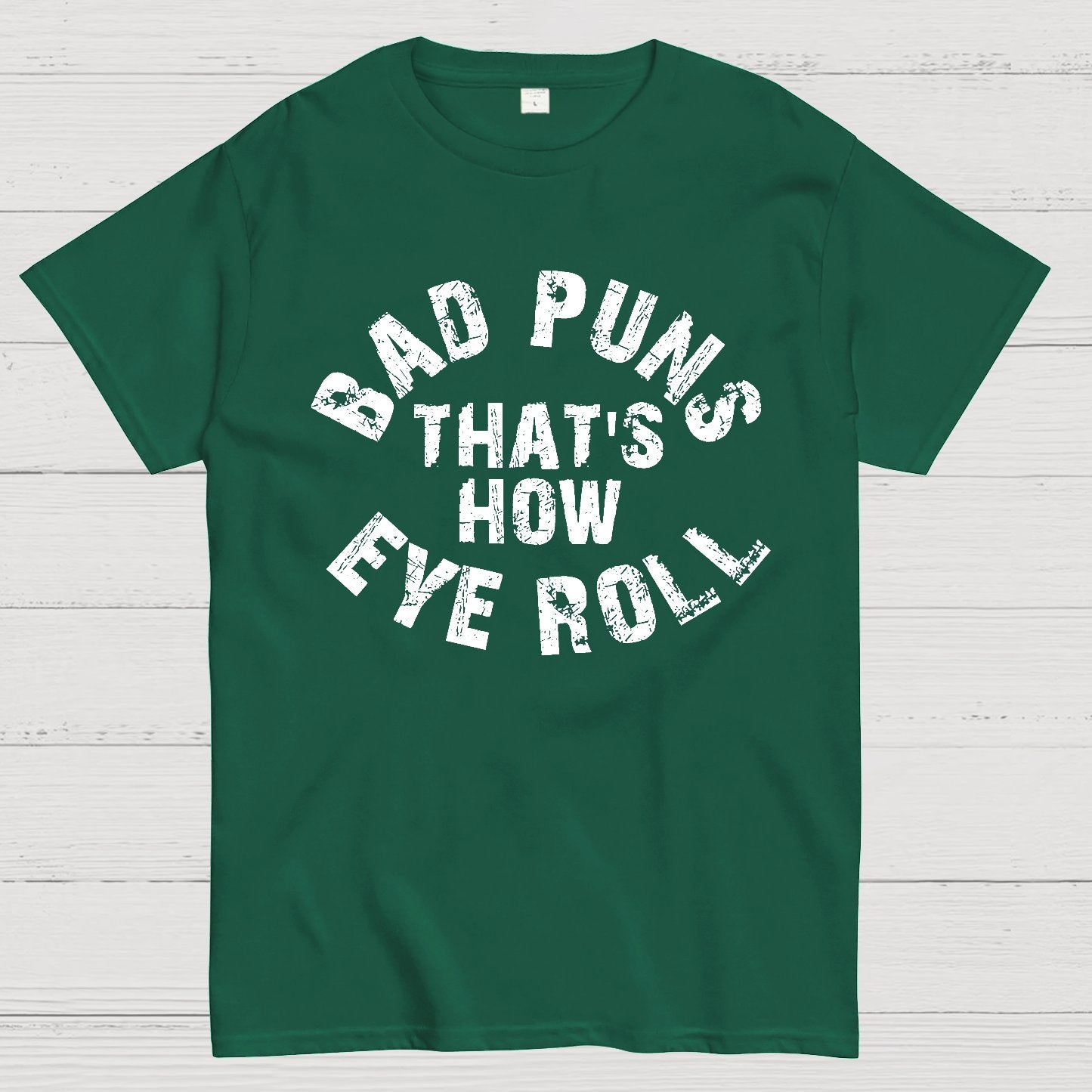 Bad Puns Eye Roll Geek T-Shirt