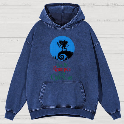 Krampus Vintage Distressed Hoodie
