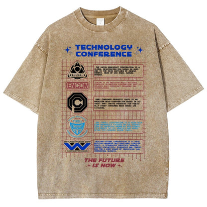Technology Conference Vintage Distressed T-shirt