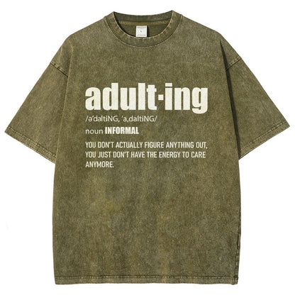 ADULT-ING Vintage Distressed T-shirt