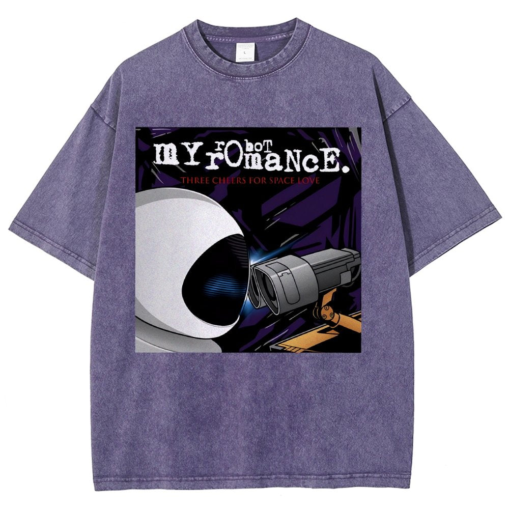 My Robot Romance Vintage Distressed T-shirt