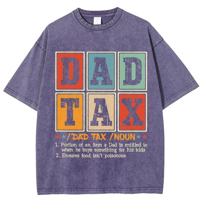 Funny Dad Tax Noun Vintage Distressed T-shirt