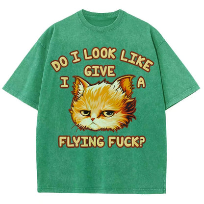 Do I Look Like I Give A Flying Fvck Vintage Distressed T-shirt